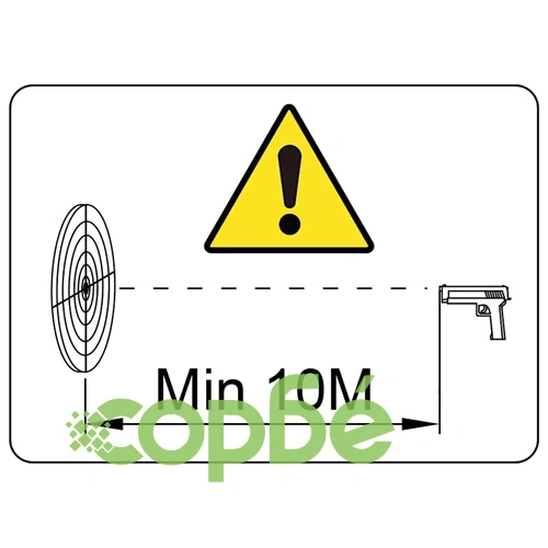 Фуниевиден държач за мишени, 14 см, със 100 хартиени мишени  ➤ топ цена ➤ sorbe.bg