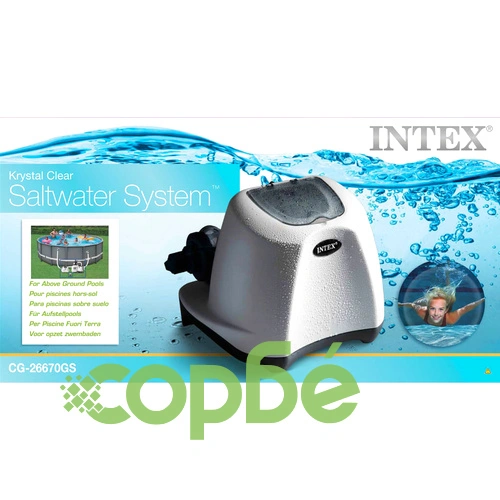 Intex Krystal Clear ECO Система за дезинфекция на вода със сол 28670GS ➤ топ цена ➤ sorbe.bg