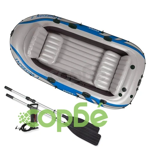 Intex Excursion Надуваема лодка с гребла и помпа, 4 части, 68324NP ➤ топ цена ➤ sorbe.bg