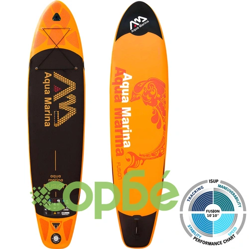 Aqua Marina SUP борд Fusion, оранжев, 330x75x15 см ➤ топ цена ➤ sorbe.bg