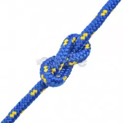 Морско въже, полипропилен, 10 мм, 50 м, синьо