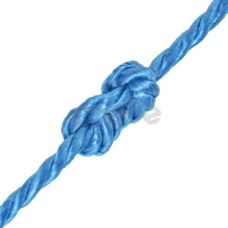 Усукано въже, полипропилен, 6 мм, 200 м, синьо