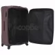 Комплект от 3 броя меки куфари на колелца, цвят кафе