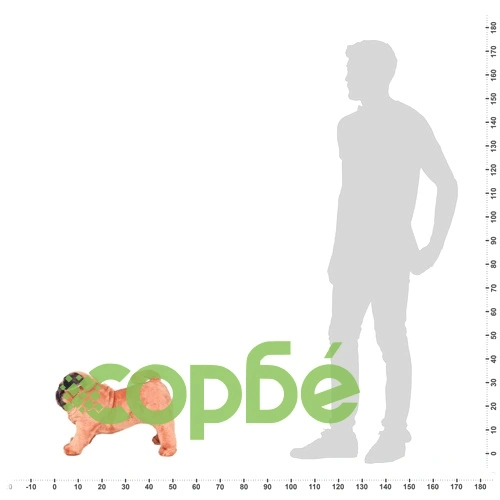 Плюшен детски мопс за яздене светлокафяв XXL ➤ топ цена ➤ sorbe.bg