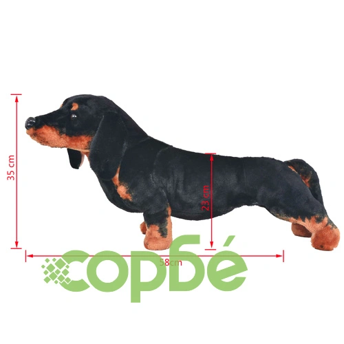 Плюшено куче дакел за яздене черно XXL ➤ топ цена ➤ sorbe.bg