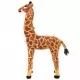 Плюшен детски жираф за яздене кафяво и жълто XXL