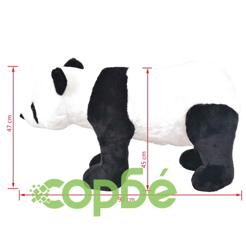 Плюшена панда за яздене черно и бяло XXL ➤ топ цена ➤ sorbe.bg