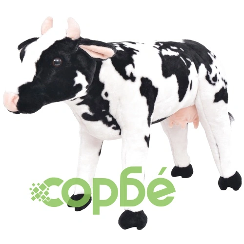 Плюшена детска кравичка за яздене черно и бяло XXL     ➤ топ цена ➤ sorbe.bg