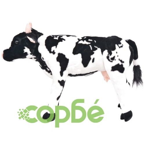 Плюшена детска кравичка за яздене черно и бяло XXL     ➤ топ цена ➤ sorbe.bg