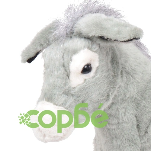 Плюшено магаренце за яздене сиво XXL ➤ топ цена ➤ sorbe.bg