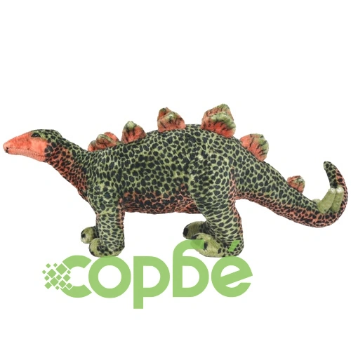 Плюшен динозавър стегозавър за яздене зелено и оранжево XXL ➤ топ цена ➤ sorbe.bg