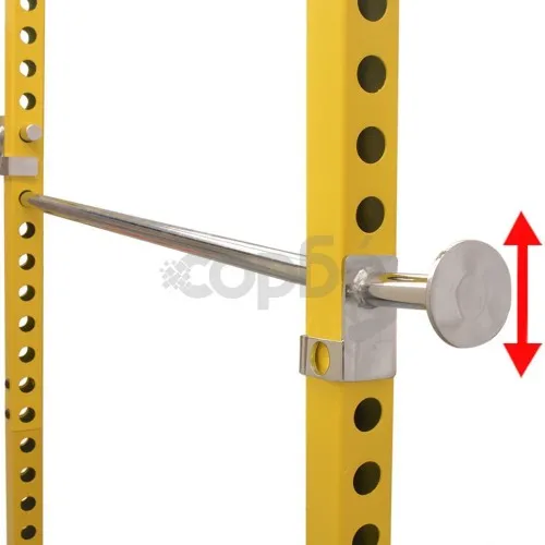 Фитнес клетка, 140x145x214 см, жълто и черно ➤ топ цена ➤ sorbe.bg