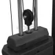 Фитнес кейбъл кросоувър машина, 315 см, черна