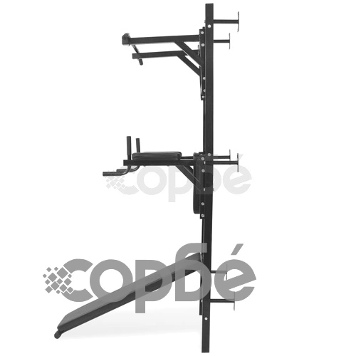 Мултифункционална фитнес стойка за набиране, черна ➤ топ цена ➤ sorbe.bg