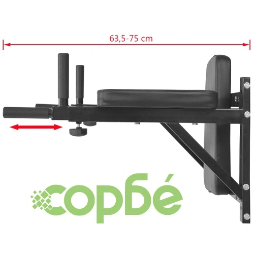 Фитнес тренажор за кофички, стенен монтаж, черен     ➤ топ цена ➤ sorbe.bg