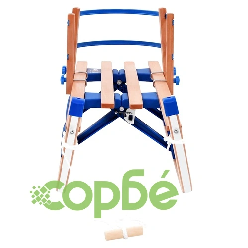 Сгъваема шейна с облегалка, дърво, 119 см ➤ топ цена ➤ sorbe.bg