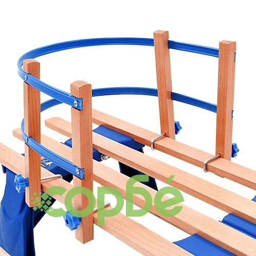 Сгъваема шейна с облегалка, дърво, 119 см ➤ топ цена ➤ sorbe.bg