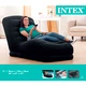 Intex Надуваем мега шезлонг, черен, изкуствена кожа