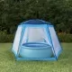 Палатка за басейн, текстил, 500x433x250 см, синя