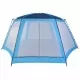 Палатка за басейн, текстил, 660x580x250 см, синя