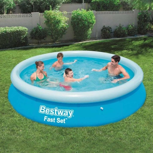 Bestway Fast Set Надуваем басейн, кръгъл, 366x76 см, 57273 ➤ топ цена ➤ sorbe.bg