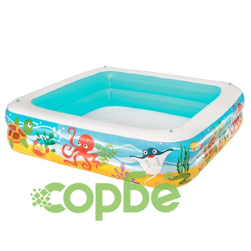 Bestway Детски басейн с навес, 140x140x114 см, син, 52192 ➤ топ цена ➤ sorbe.bg