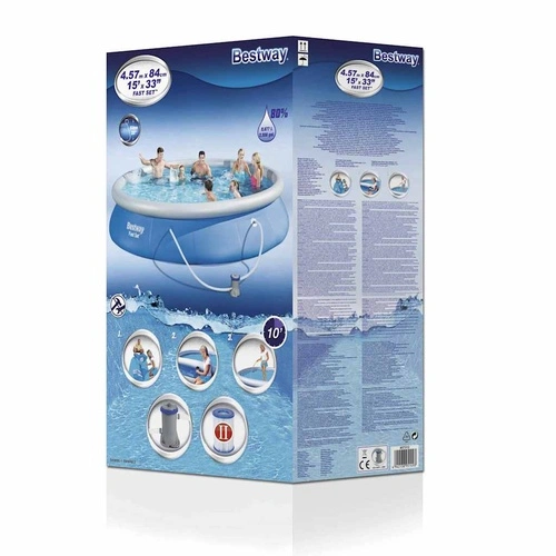 Bestway Басейн Fast Set, 457x84 cм, 57313 ➤ топ цена ➤ sorbe.bg