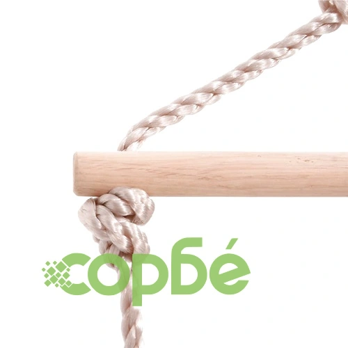 Седалка за люлка с въжена стълба и камъни за катерене синя PE ➤ топ цена ➤ sorbe.bg