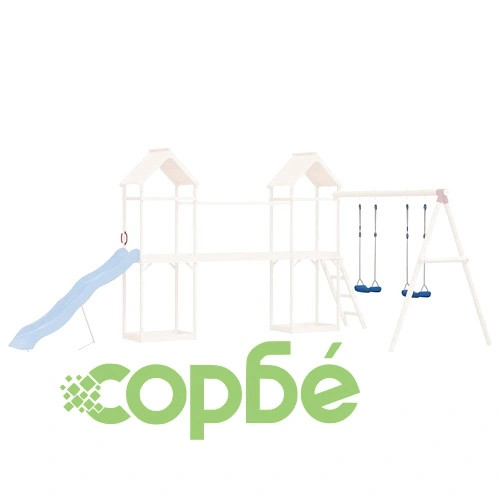 Детски люлки с въжета, 2 бр, сини, 37x15 см, полиетилен ➤ топ цена ➤ sorbe.bg