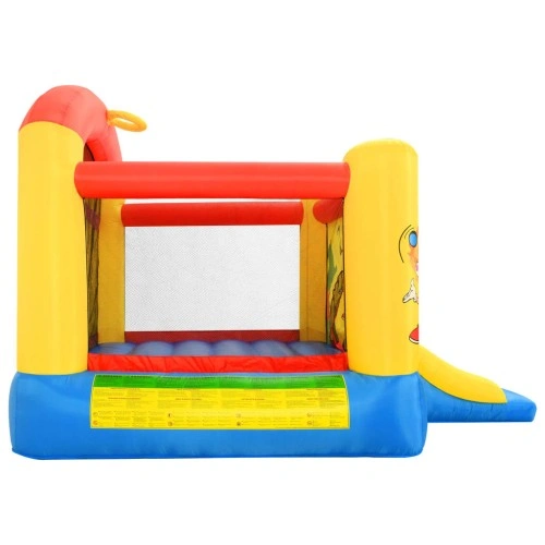 Happy Hop Надуваем батут с пързалка, 330x230x230 см, PVC ➤ топ цена ➤ sorbe.bg