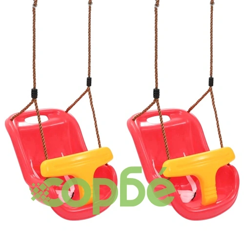 Бебешки люлки, 2 бр, с предпазен колан, PP, червени ➤ топ цена ➤ sorbe.bg