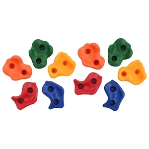 Камъни за катерене, 10 бр, многоцветен PE
