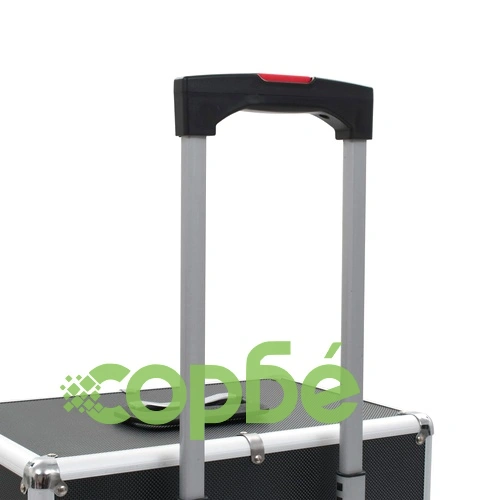 Куфар за грим на колелца, алуминий, черен ➤ топ цена ➤ sorbe.bg