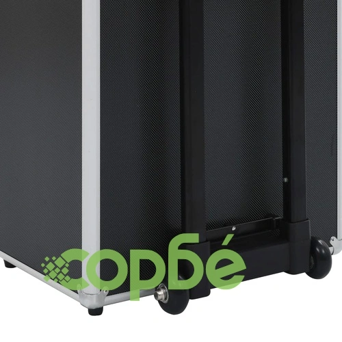 Куфар за грим на колелца, алуминий, черен ➤ топ цена ➤ sorbe.bg