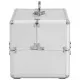 Куфар за гримове, 22x30x21 см, сребрист, алуминий 