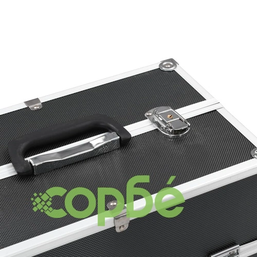 Куфар за гримове, 38x23x34 см, черен, алуминий ➤ топ цена ➤ sorbe.bg