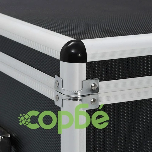 Куфари за съхранение, 3 бр, черни, алуминий ➤ топ цена ➤ sorbe.bg