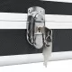 Куфар за пушки, черен, 134x35x12 см, алуминий