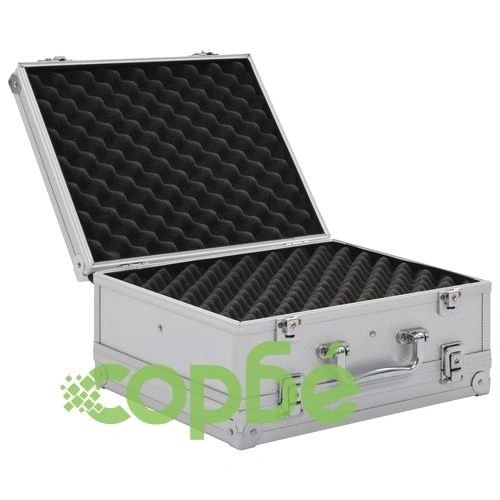 Куфар за пистолет, алуминий, ABS, сребрист ➤ топ цена ➤ sorbe.bg