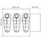 3-местна палатка, синя