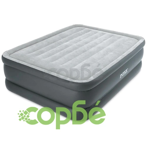 Intex Надуваемo двойно легло, плюш, 203x152x51см, 64140 ➤ топ цена ➤ sorbe.bg