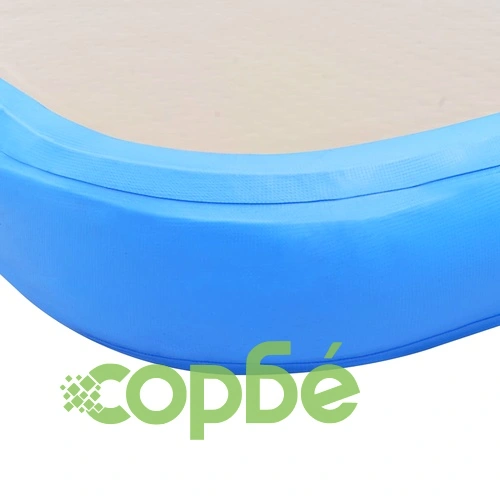 Надуваем дюшек за гимнастика с помпа, 500x100x10 см, PVC, син ➤ топ цена ➤ sorbe.bg