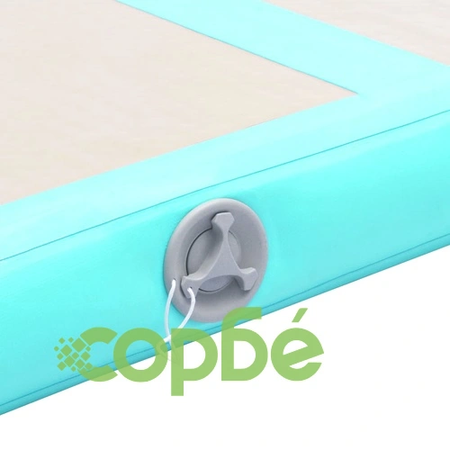 Надуваем дюшек за гимнастика с помпа, 500x100x10 см, PVC, зелен ➤ топ цена ➤ sorbe.bg