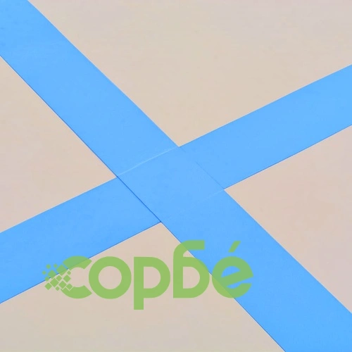 Надуваем дюшек за гимнастика с помпа, 600x100x10 см, PVC, син ➤ топ цена ➤ sorbe.bg