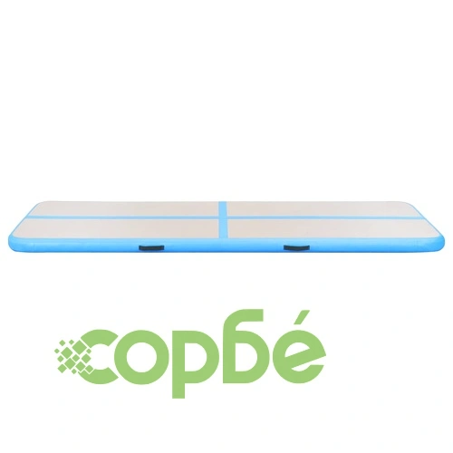 Надуваем дюшек за гимнастика с помпа, 700x100x10 см, PVC, син ➤ топ цена ➤ sorbe.bg