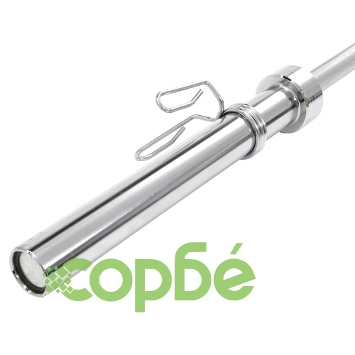 Олимпийски лост за щанга, 3x220 см, стомана, сребрист ➤ топ цена ➤ sorbe.bg