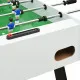Сгъваема футболна маса, 121x61x80 см, бяла