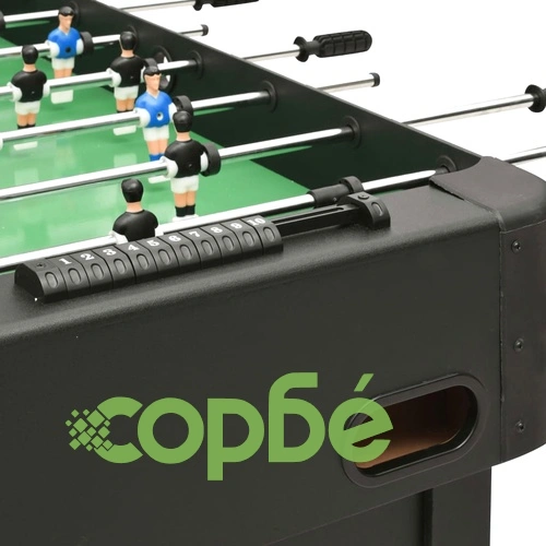 Футболна маса, 118x95x79 см, черна ➤ топ цена ➤ sorbe.bg