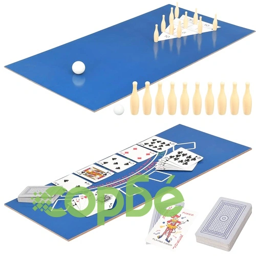 Мултифункционална игрална маса 15-в-1, 121x61x82 см, черна ➤ топ цена ➤ sorbe.bg