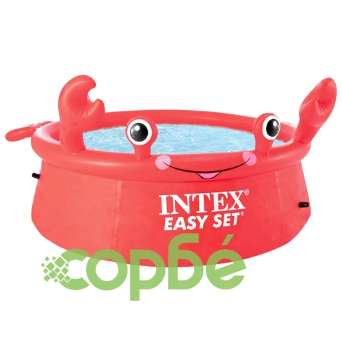INTEX Надуваем басейн Happy Crab 